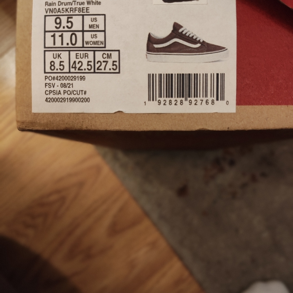 Vans Old Skool Red Sneakers Men 9.5 Mint Condition